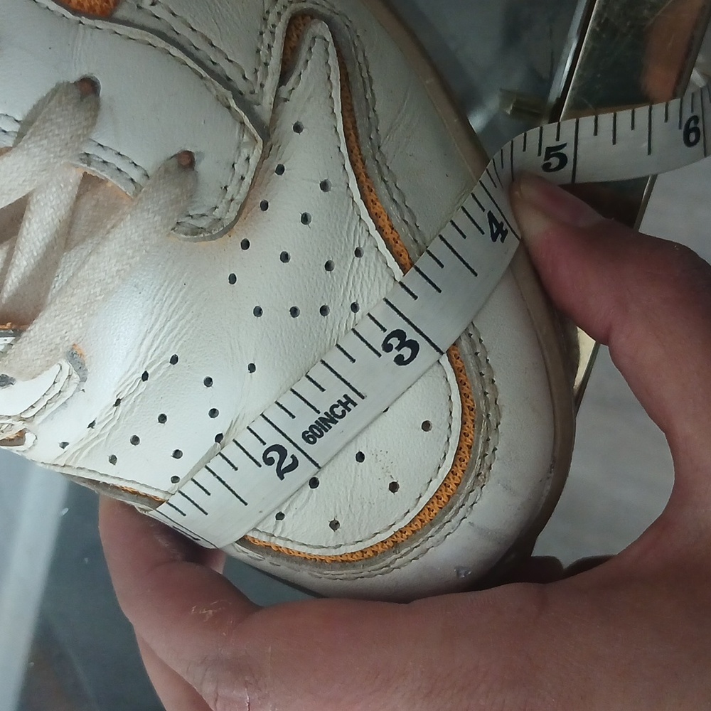 Nike Sky High Hidden Wedge White And Orange Size 8 - Picture 16 of 16
